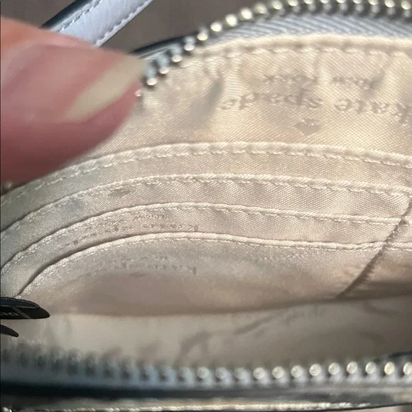 Kate Spade Leila blue and snakeskin wristlet, NWT - Picture 6 of 13